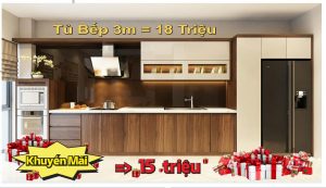 TỦ BẾP 18 TRIỆU GIẢM CÒN 15 TRIỆU + QUÀ TẶNG BẾP TỪ NỘI THẤT BẢO TÍN -THIẾT KẾ THI CÔNG TỦ BẾP – GIÁ XUẤT XƯỞNG