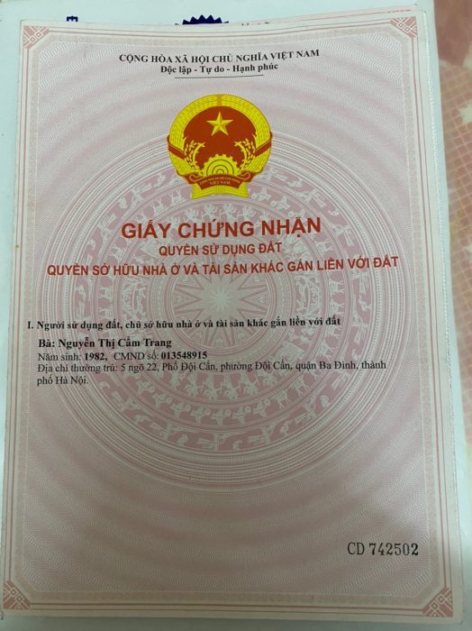 Chính chủ cần bán khách sạn tại Hà Nội