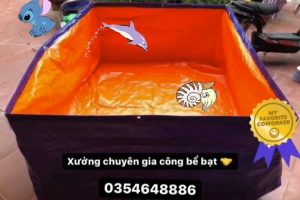 Xưởng chuyên gia công Bể Bạt — Nuôi Ốc, Ếch, Lươn đủ kích thước- Bể bơi mini cho trẻ em