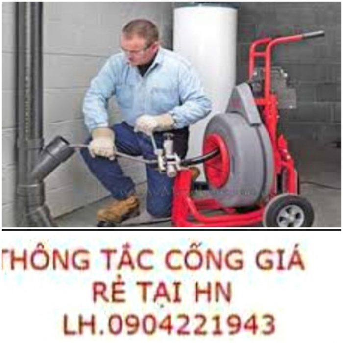 Thông tắc cống giá rẻ tại nhà