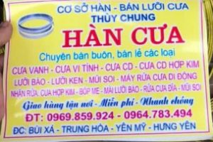 Cơ sở Hàn-Bán lưỡi cưa Thuỳ Chung