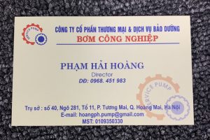 CÔNG TY CỔ PHẦN THƯƠNG MẠI VÀ DỊCH VỤ BẢO DƯỠNG BƠM CÔNG NGHIỆP UY TÍN – CHẤT LƯỢNG – TẠO NIỀM TIN